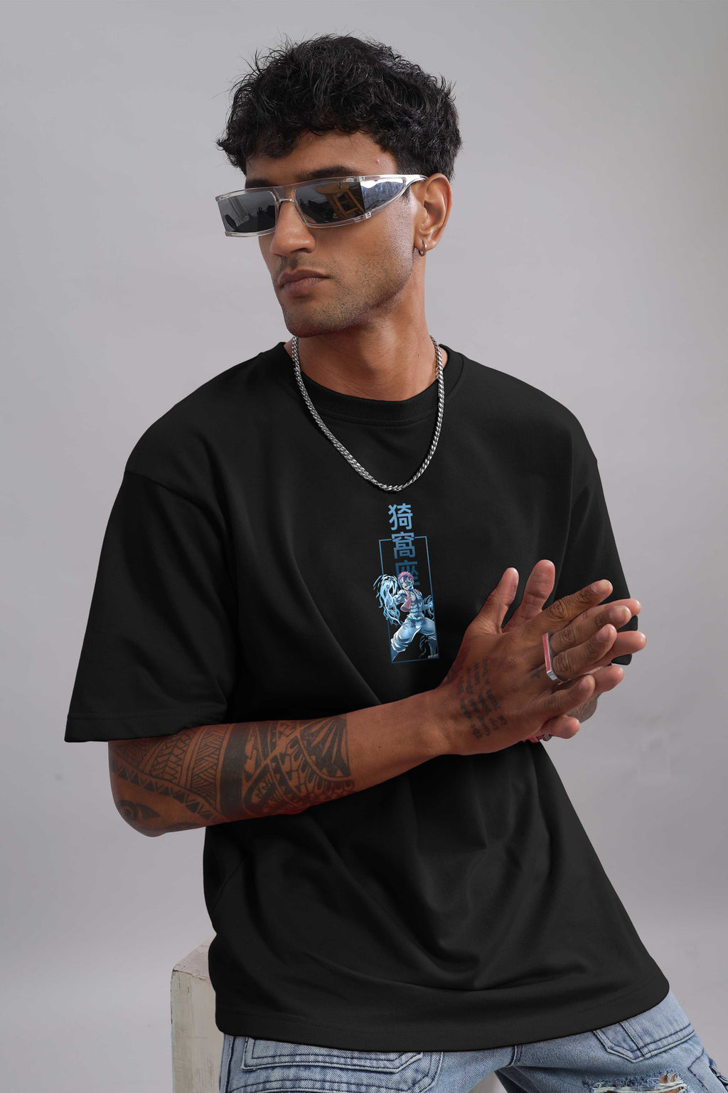 Akaza "Upper Moon 3" Oversized Tee