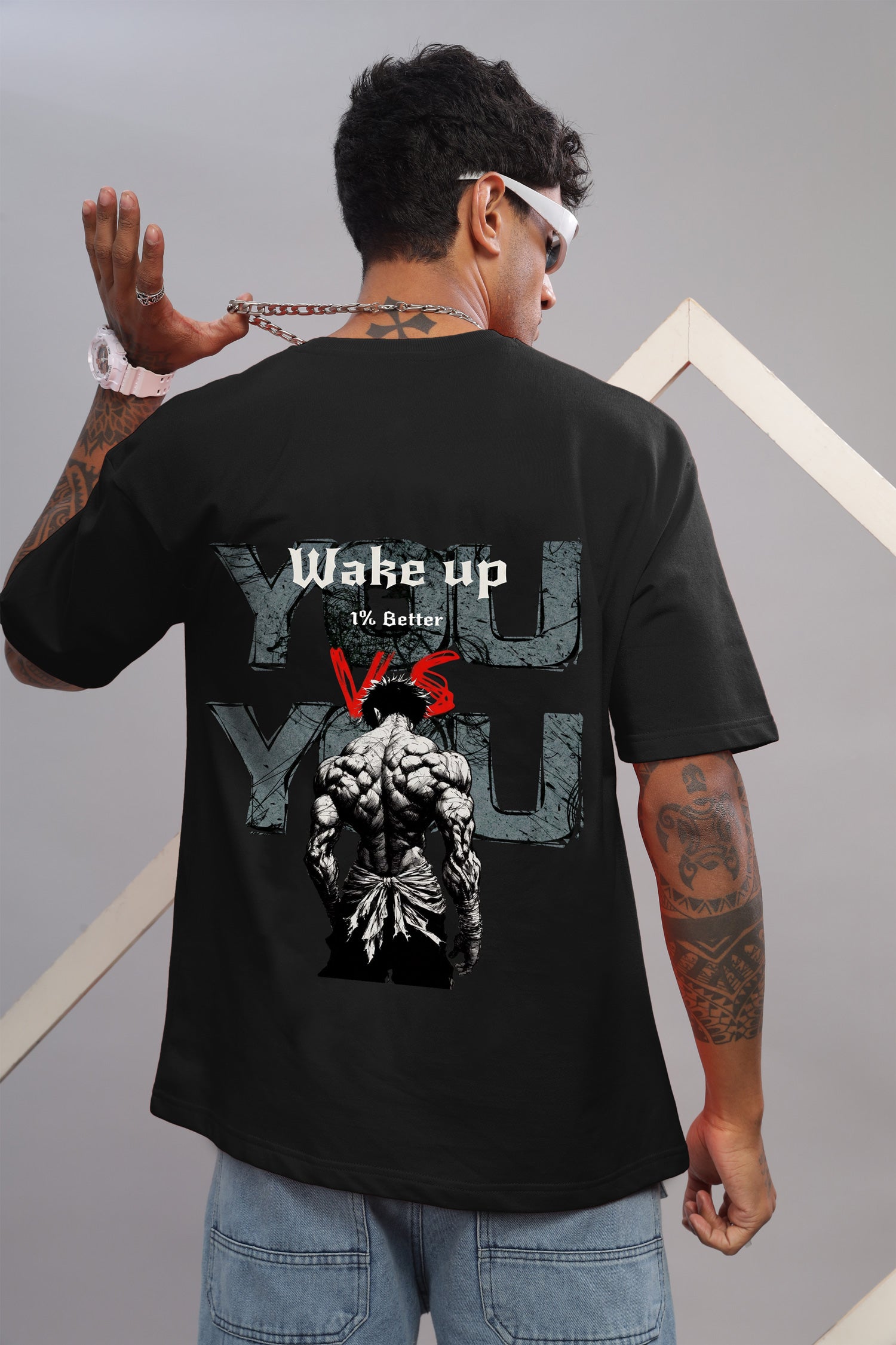 Baki "You vs. You" Oversized Tee