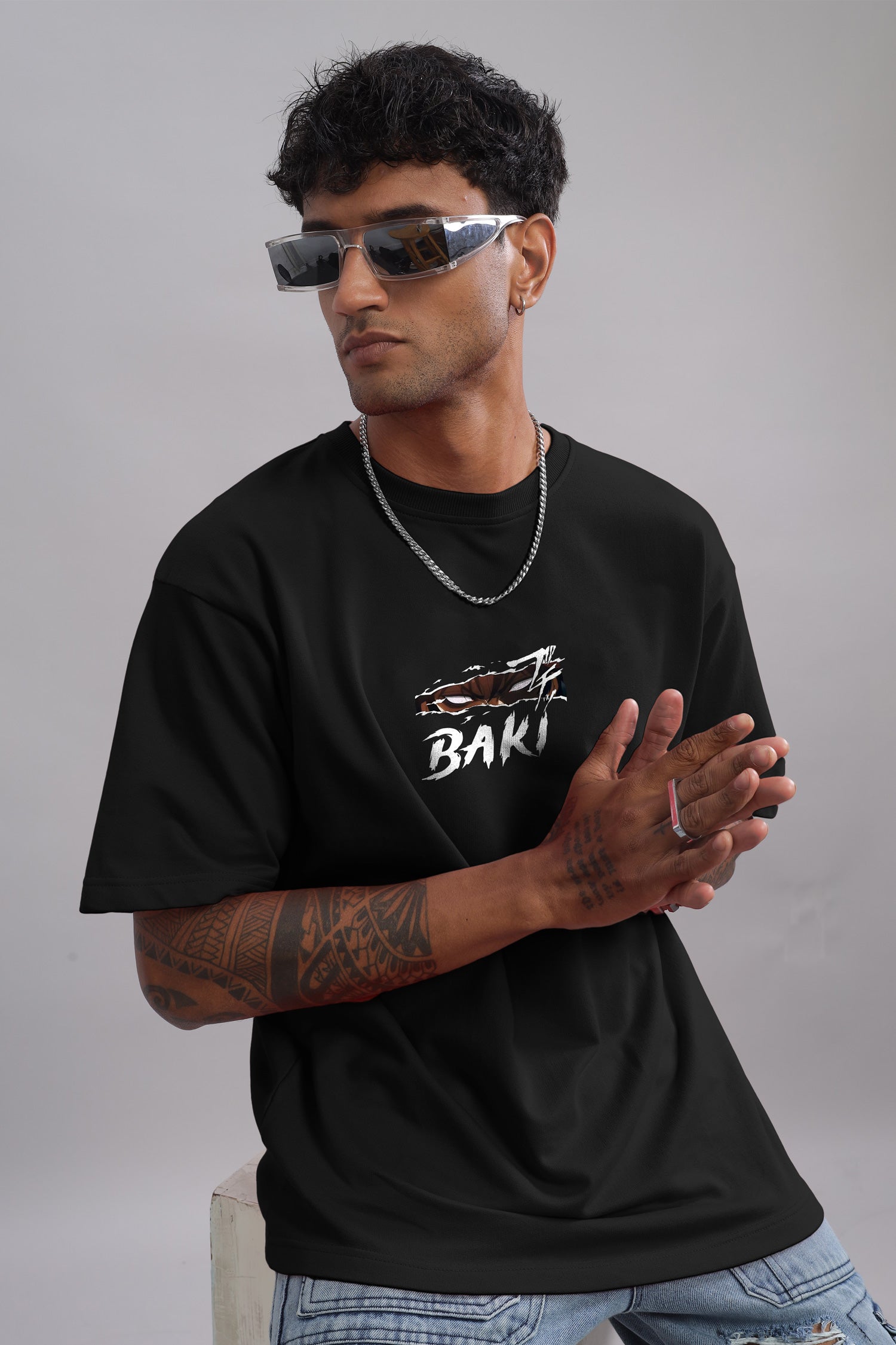 Baki "You vs. You" Oversized Tee