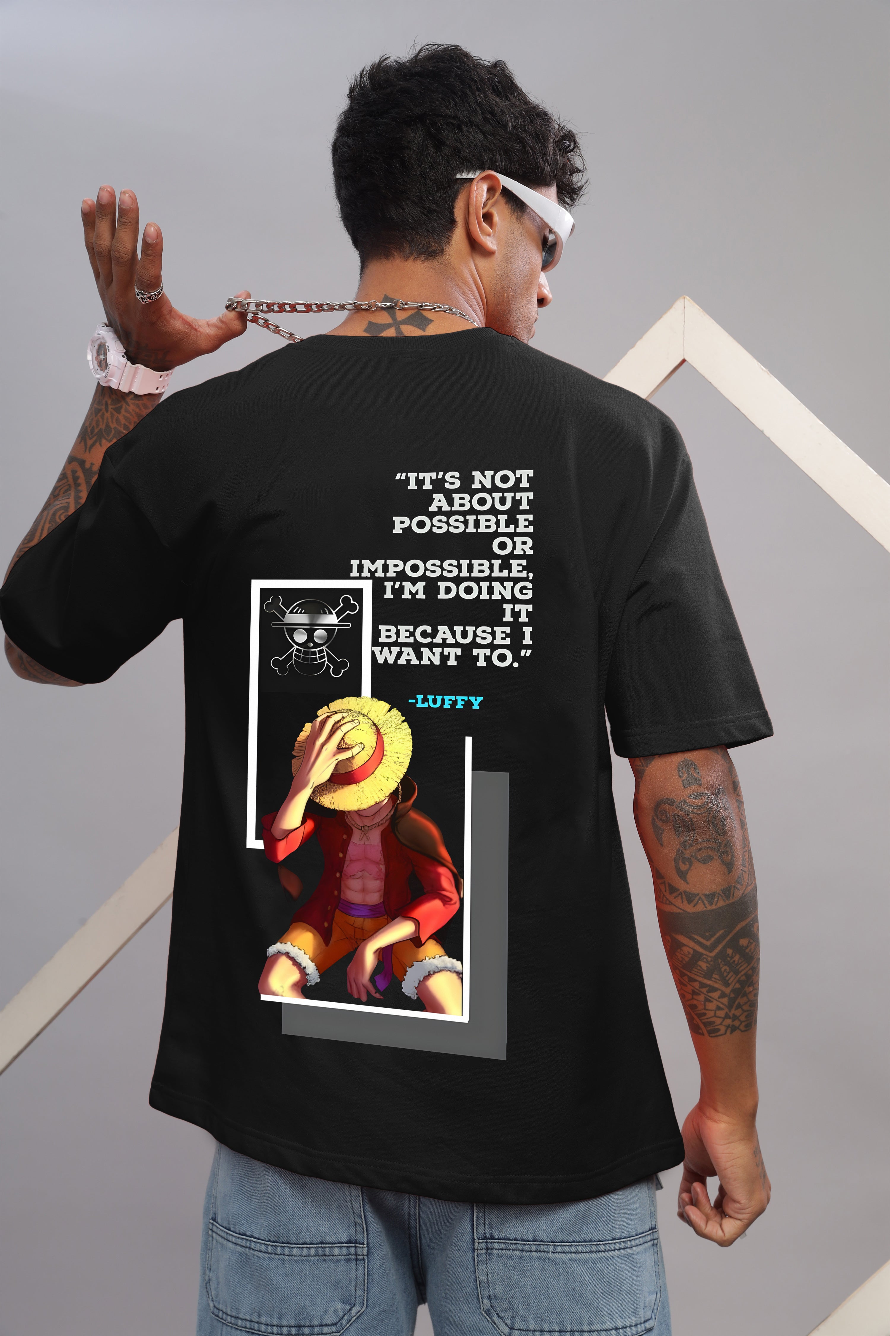 Luffy "Will of D" Oversized Tee