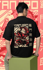 Tanjiro Kamado Oversized Anime T-Shirt