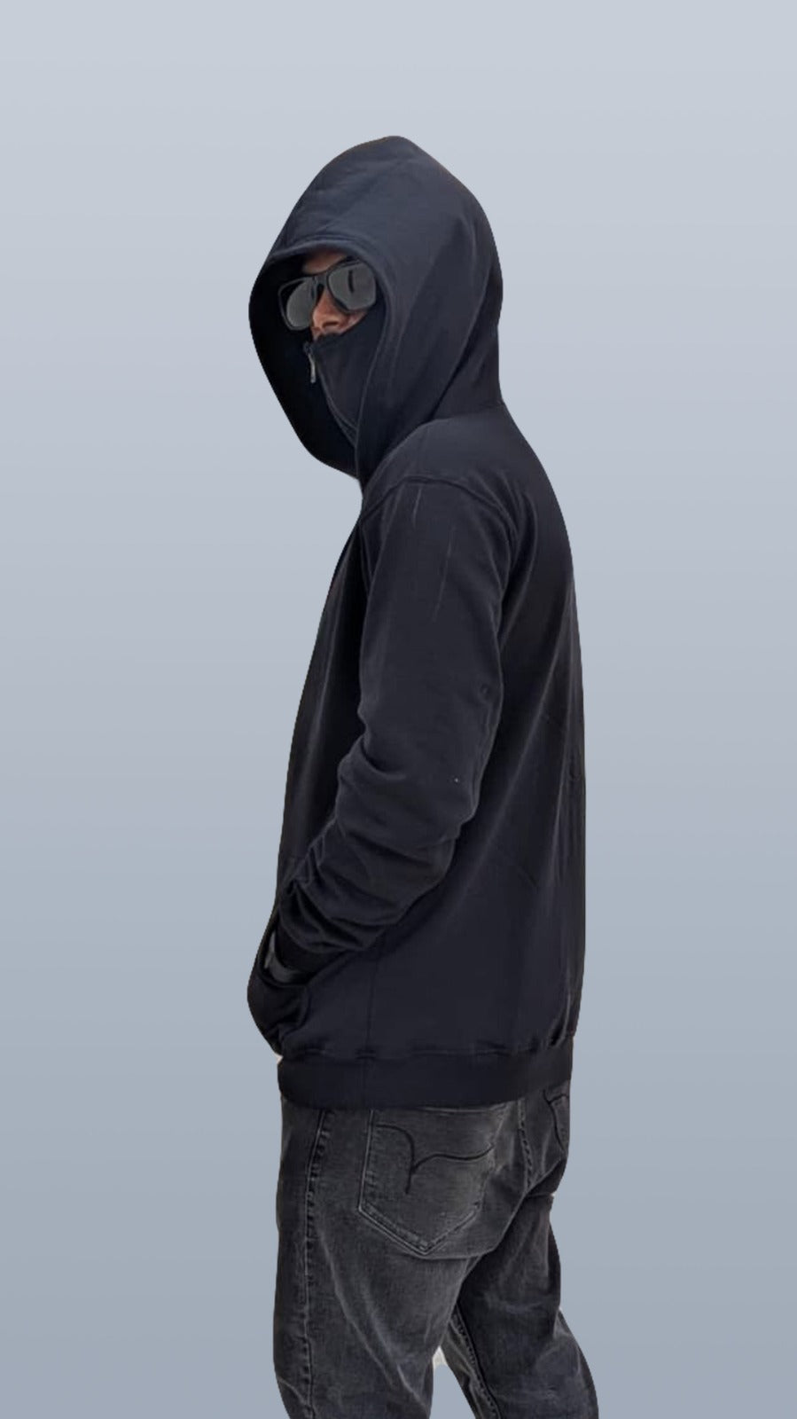 Essential "Ninja" Stealth Full-Zip Hoodie