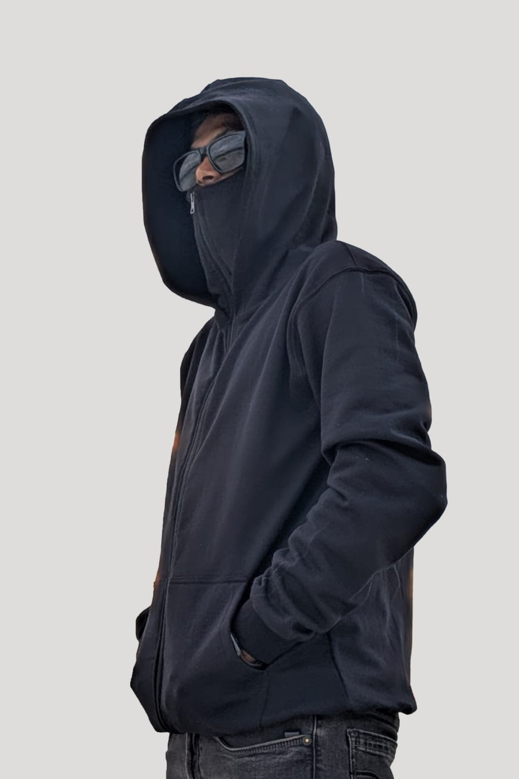 Essential "Ninja" Stealth Full-Zip Hoodie