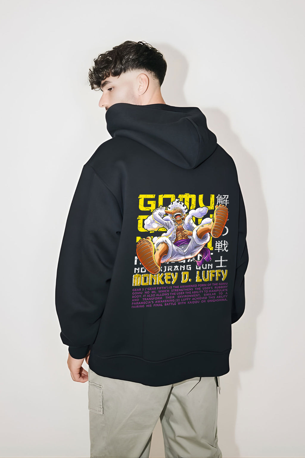 One Piece Luffy Gear 5 "Gomu" Oversized Hoodie
