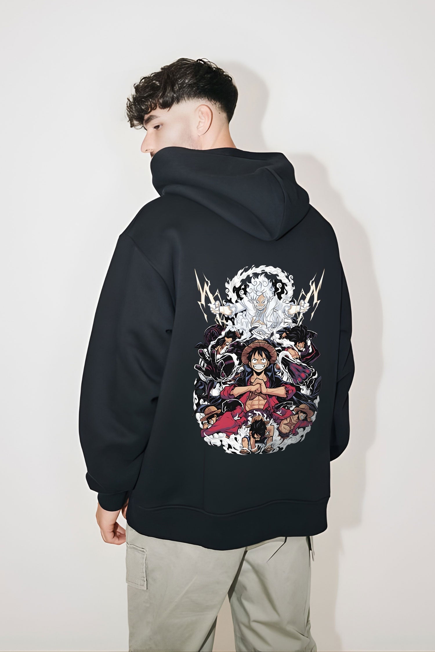 One Piece Luffy Gear 5 Evolution Oversized Hoodie