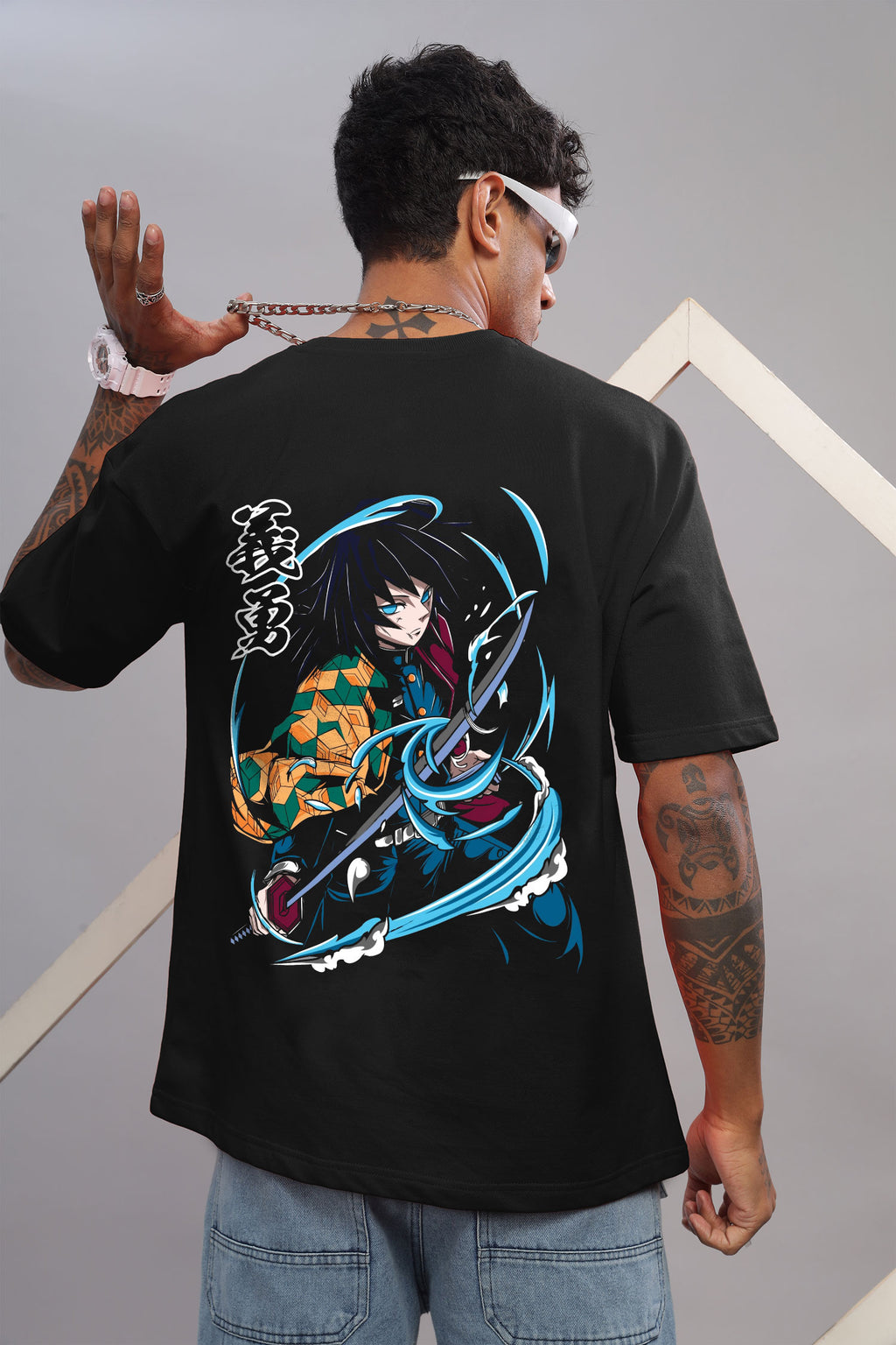 Demon Slayer Giyu Tomioka Oversized T-Shirt