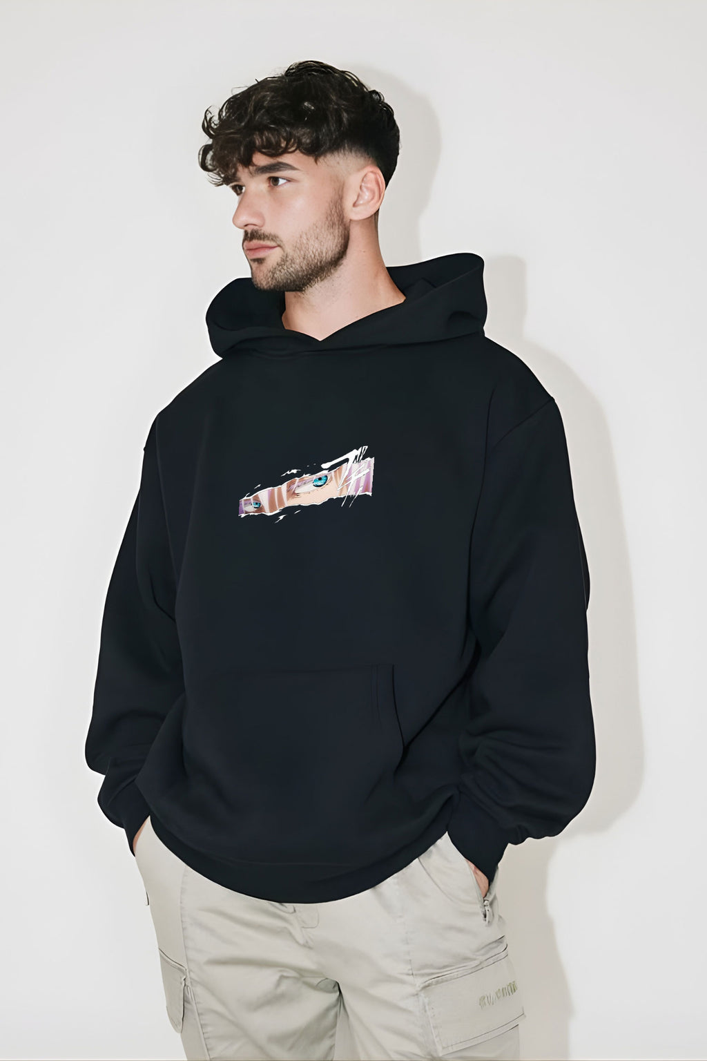 Jujutsu Kaisen Gojo "Oyasumi" Oversized Hoodie