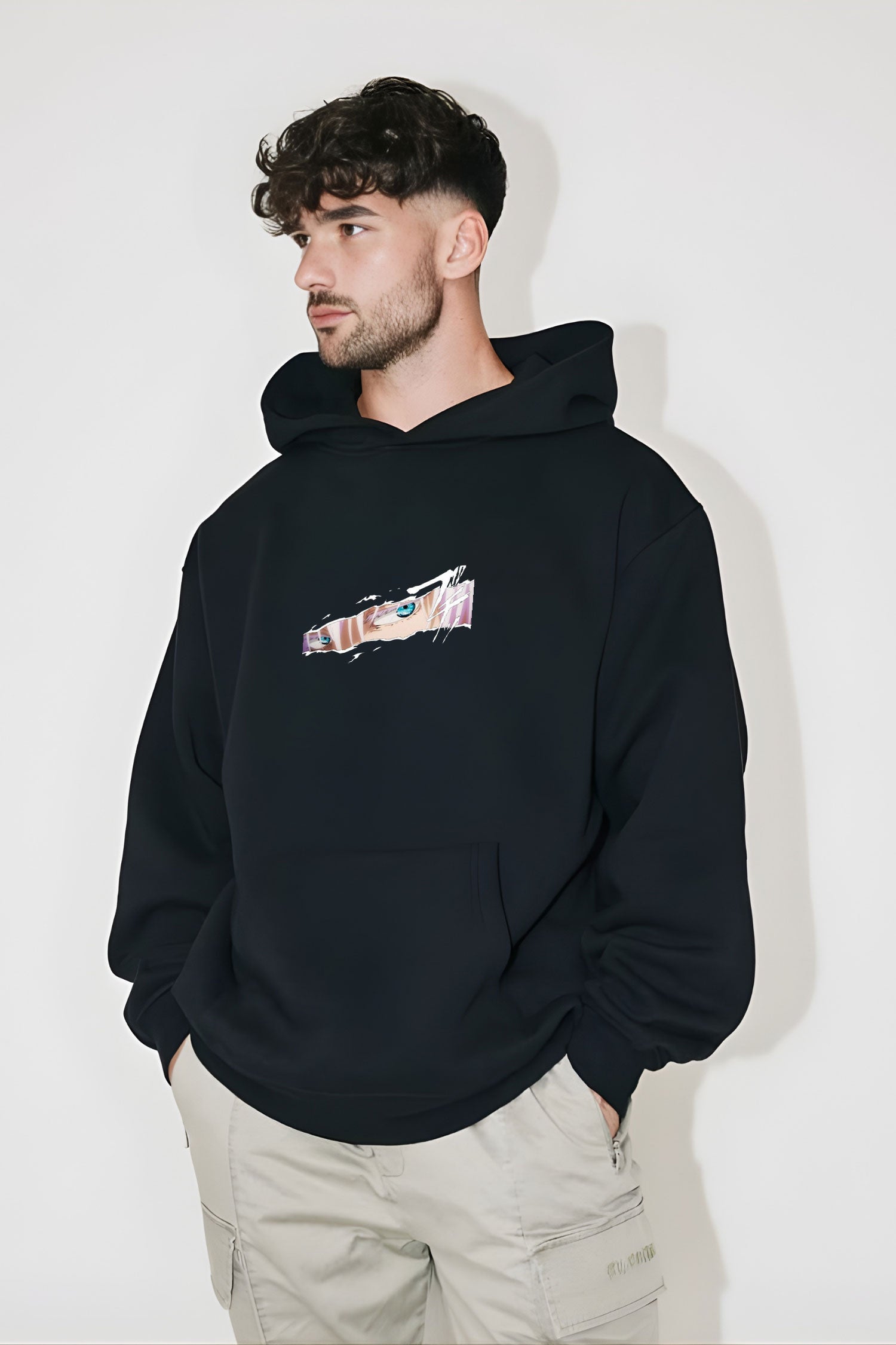 Jujutsu Kaisen Gojo "Oyasumi" Oversized Hoodie