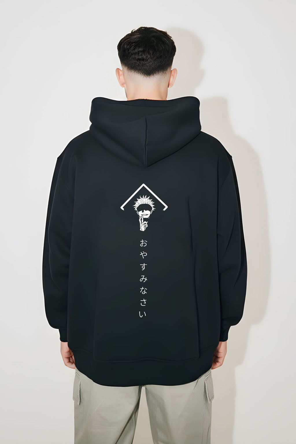 Jujutsu Kaisen Gojo "Oyasumi" Oversized Hoodie