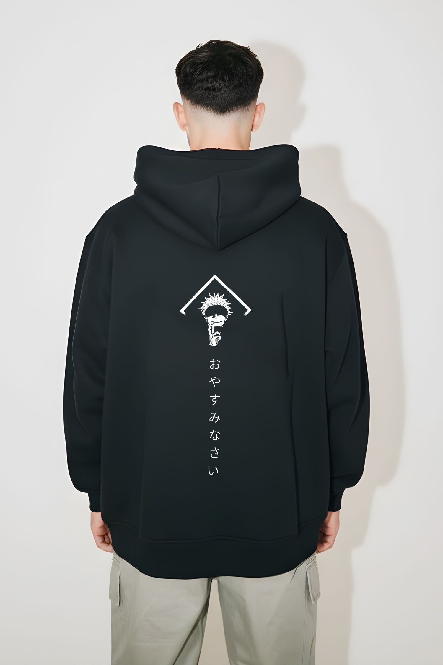 Jujutsu Kaisen Gojo "Oyasumi" Oversized Hoodie