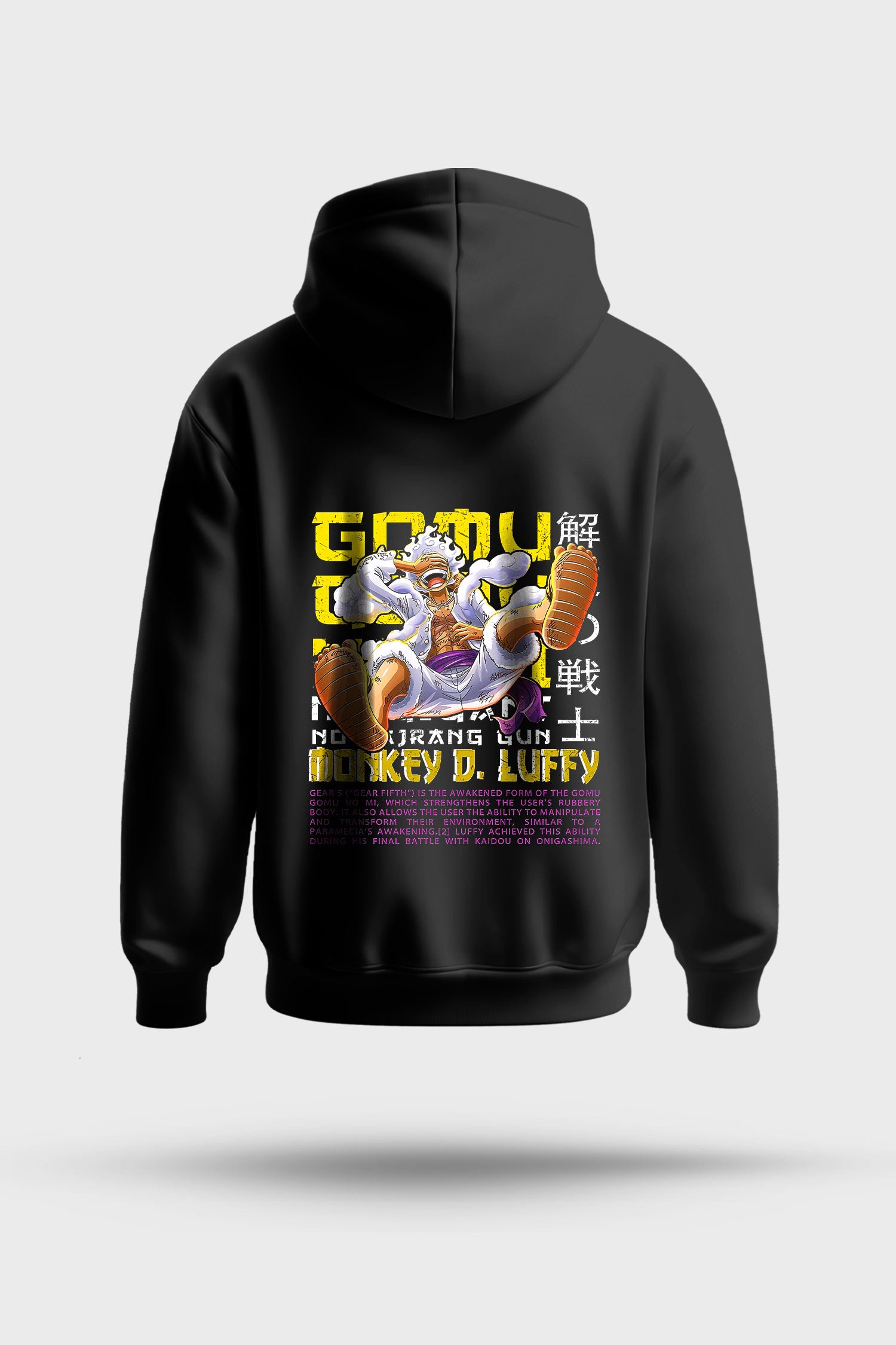 One Piece Luffy Gear 5 "Gomu" Oversized Hoodie
