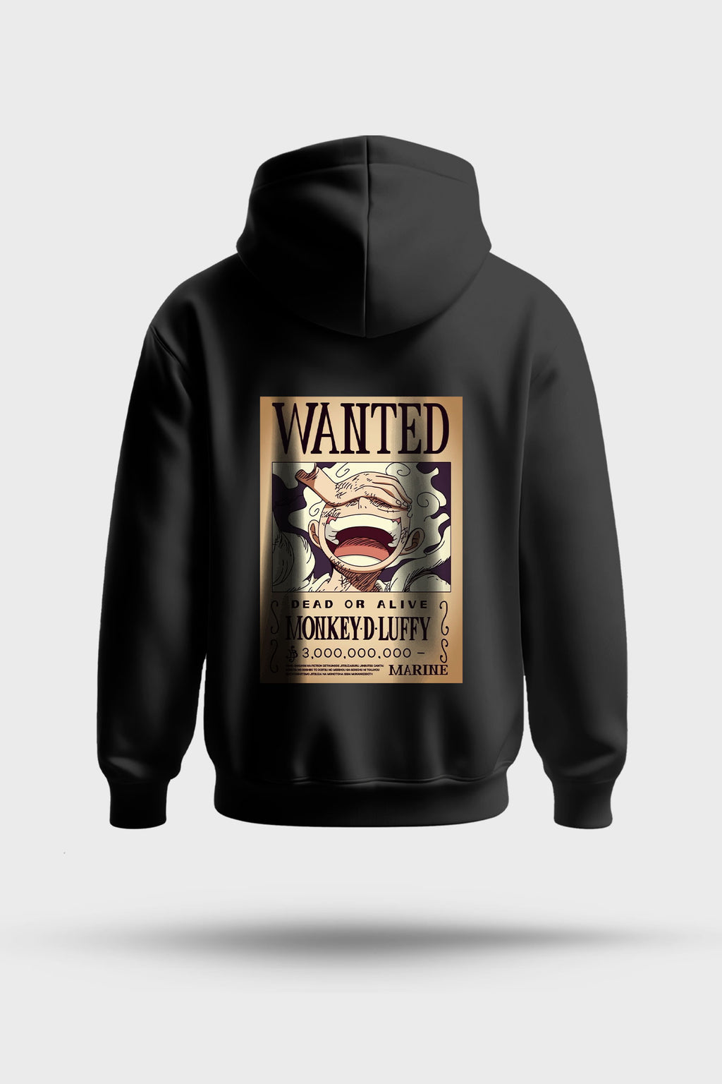 One Piece Luffy Gear 5 Wanted Poster Oversized Hoodie