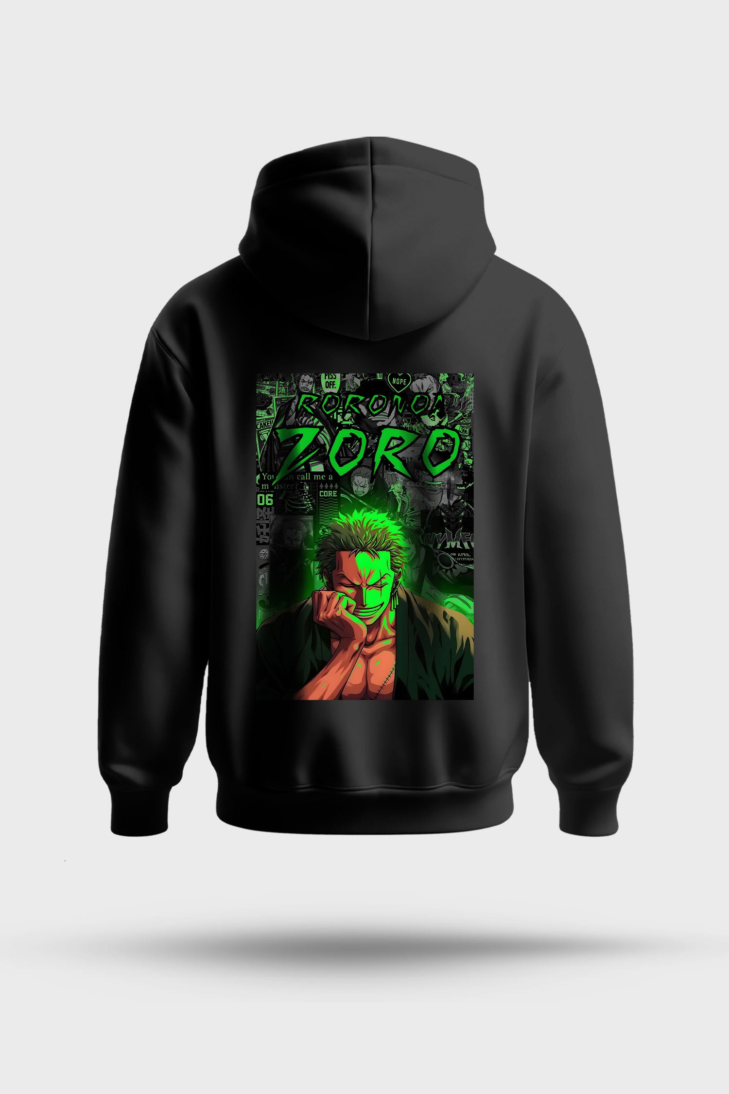 One Piece Zoro Manga Collage Oversized Hoodie