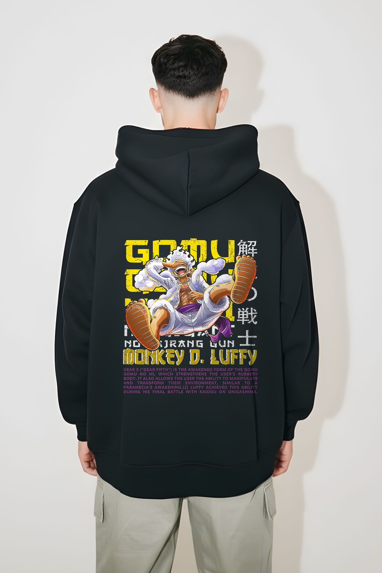 One Piece Luffy Gear 5 "Gomu" Oversized Hoodie