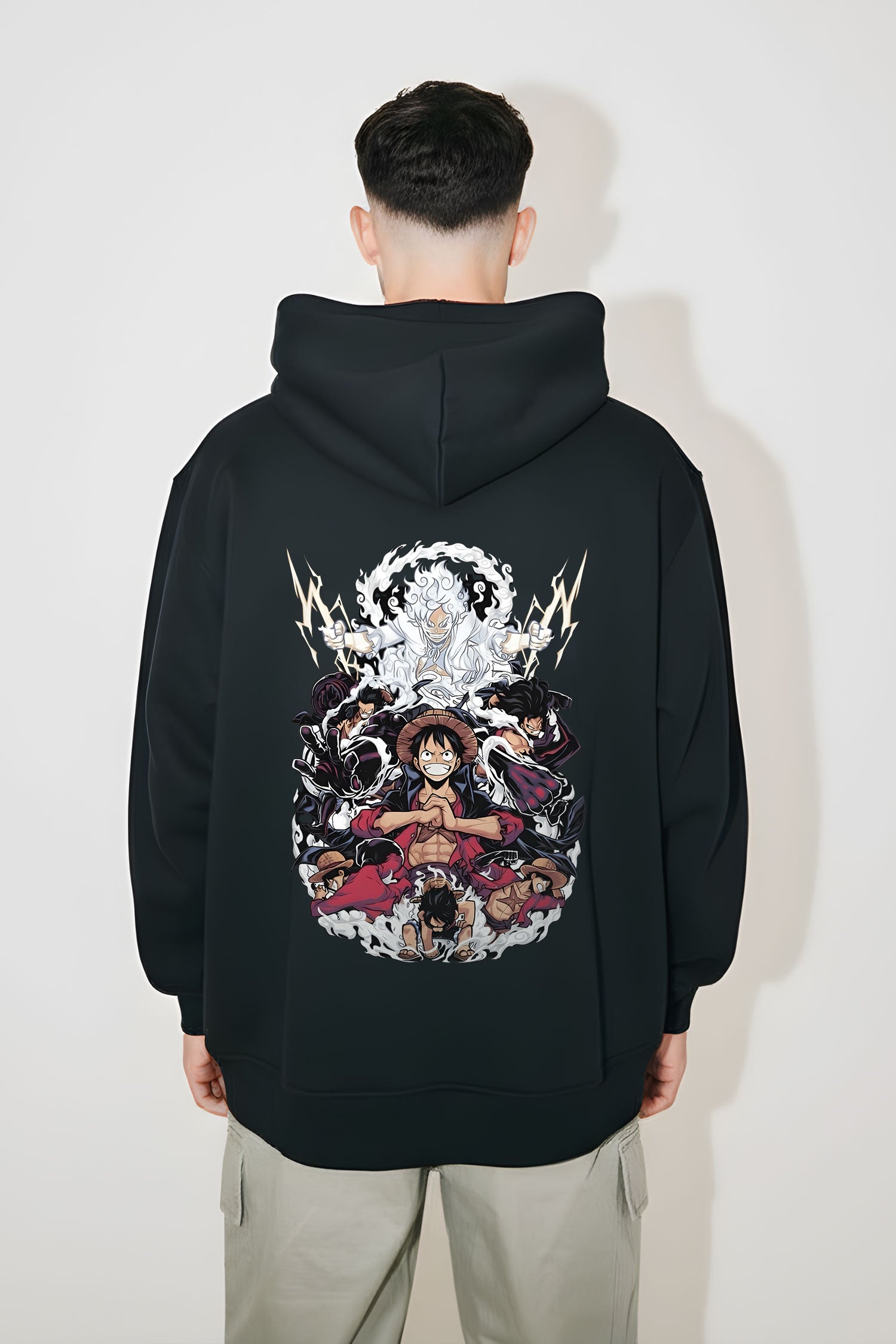 One Piece Luffy Gear 5 Evolution Oversized Hoodie