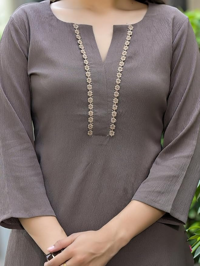 The Slate Sequin Straight Set