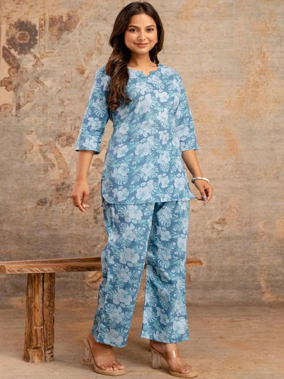 Ocean Breeze Cotton Nightsuit