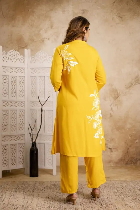 Saffron Sunbeam Embroidered Tunic