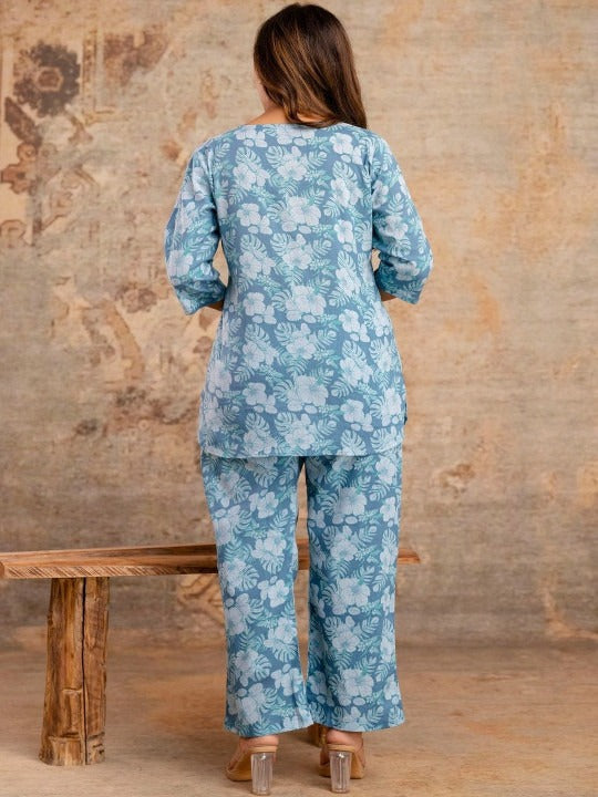 Ocean Breeze Cotton Nightsuit