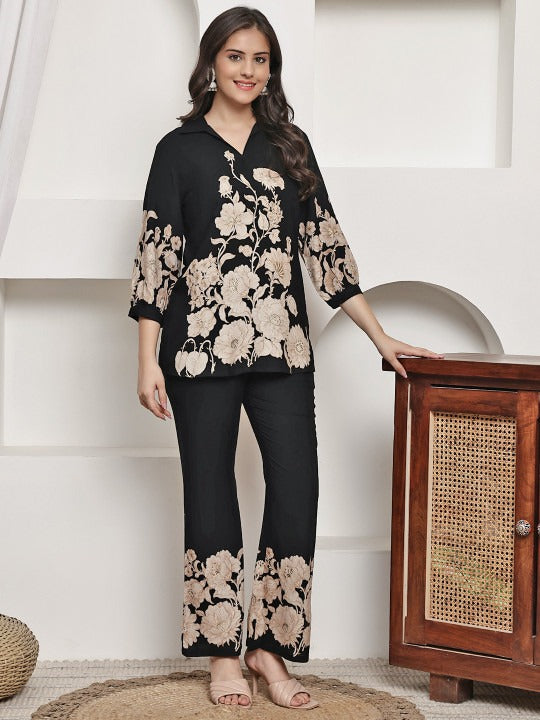 The Signature Floral Border Co-ord Set