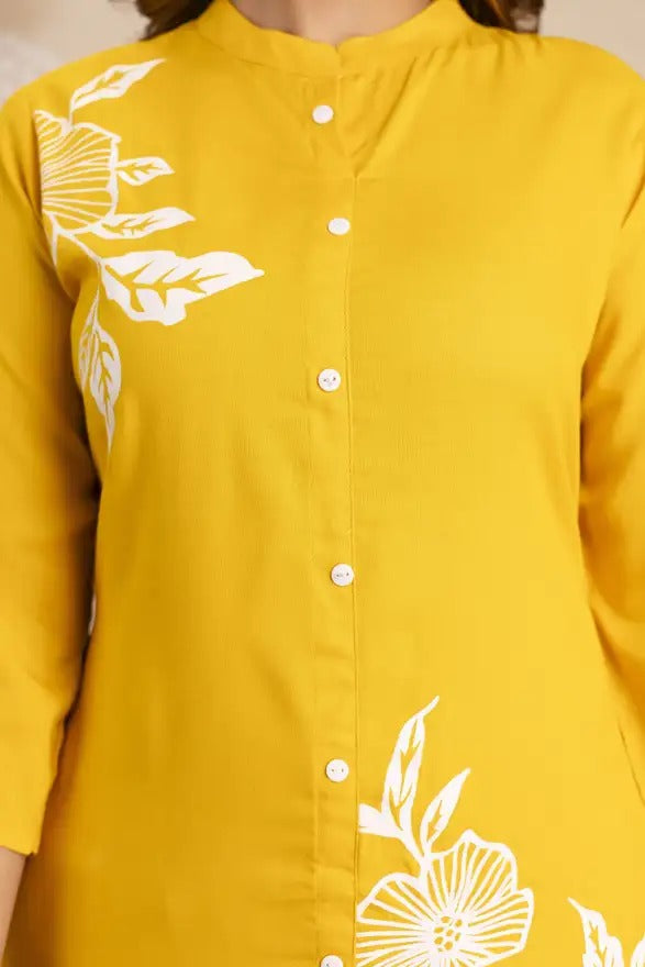 Saffron Sunbeam Embroidered Tunic