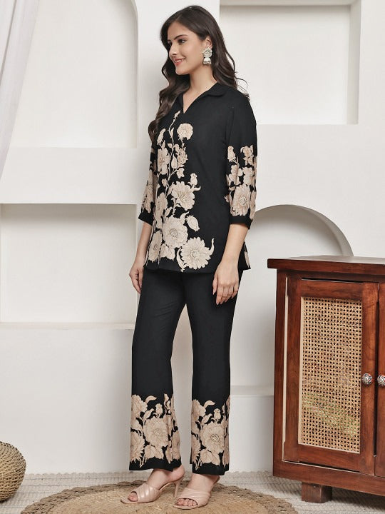 The Signature Floral Border Co-ord Set