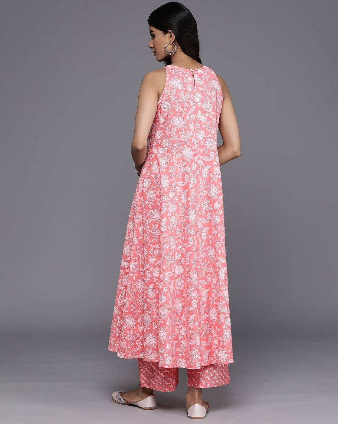 Coral Bloom Sleeveless Suit