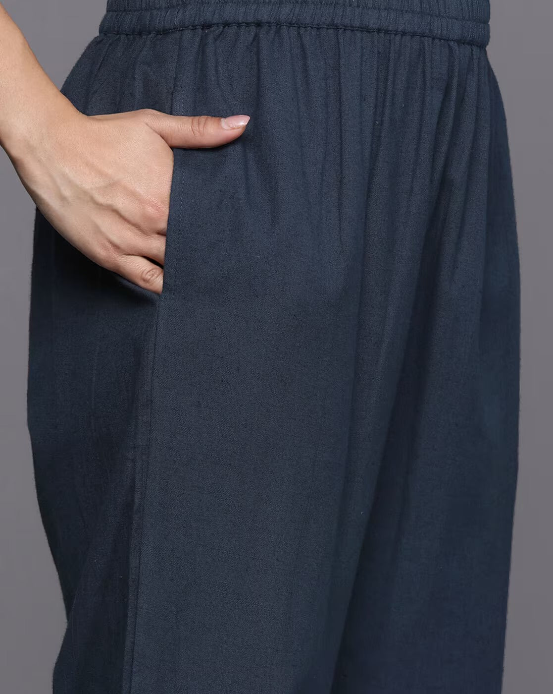 Sapphire Bloom Straight-Cut Suit