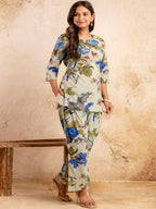 Azure Bloom Co-ord Set