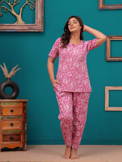 Berry Blossom Cotton Nightsuit