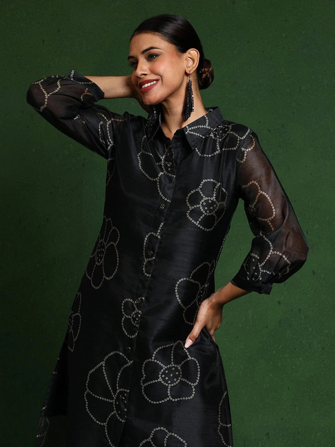 Midnight Stardust Longline Set