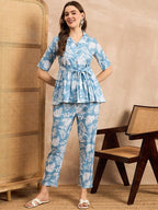 Skyline Botanical Peplum Co-ord