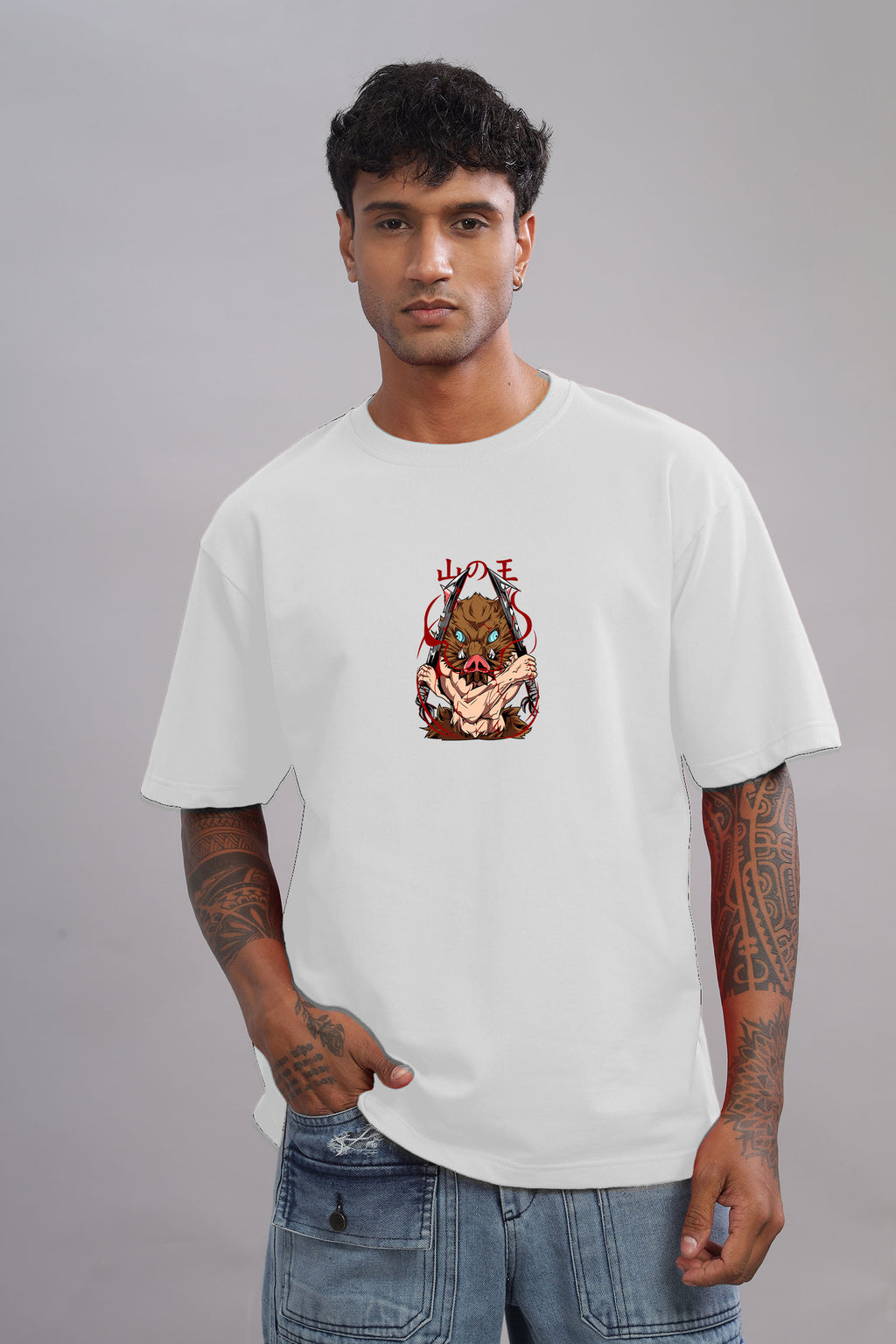 Inosuke Hashibira Oversized Anime T-Shirt