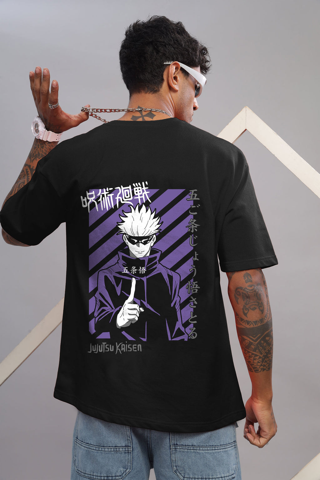 Jujutsu Kaisen Gojo Purple-Accent T-Shirt