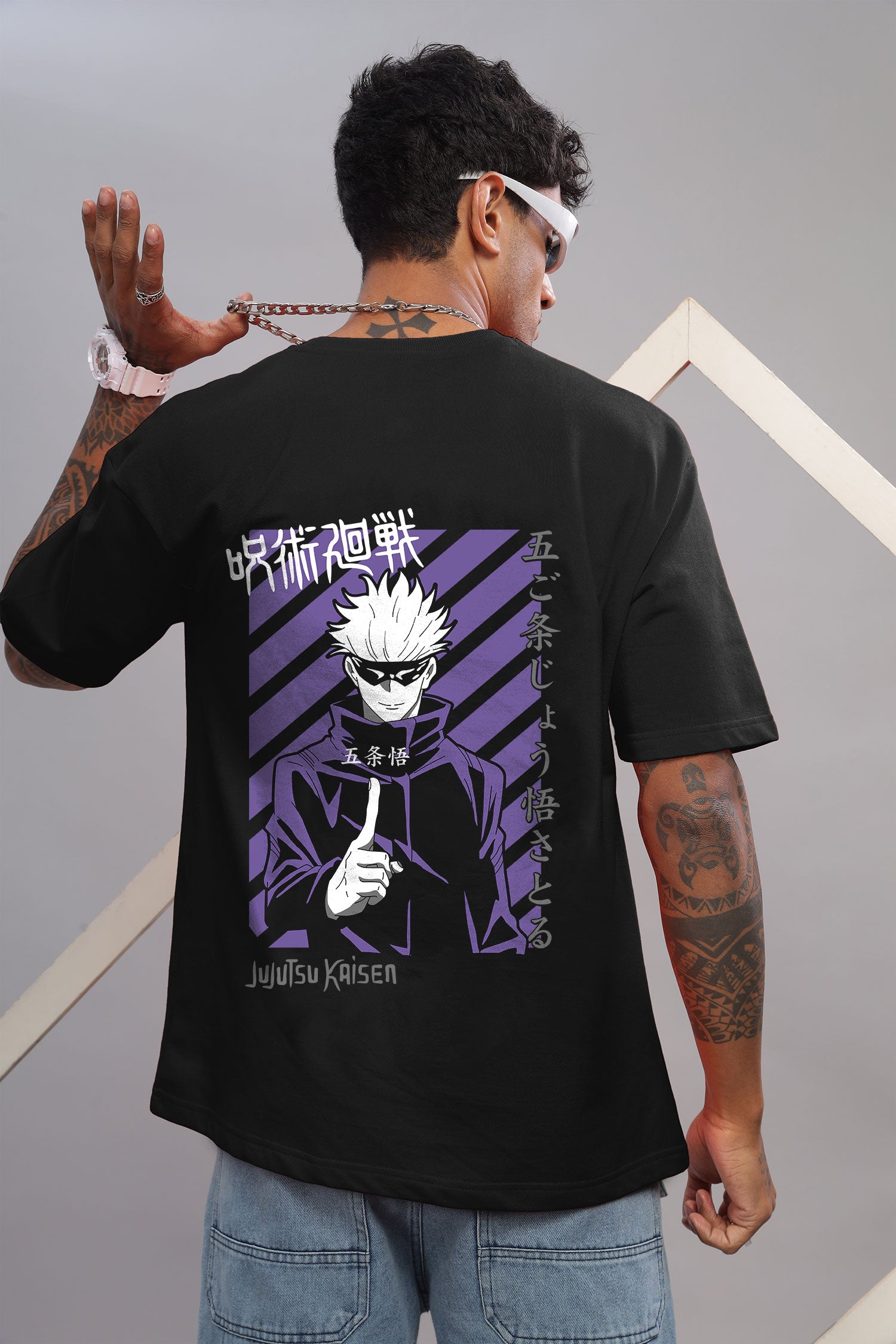 Jujutsu Kaisen Gojo Purple-Accent T-Shirt