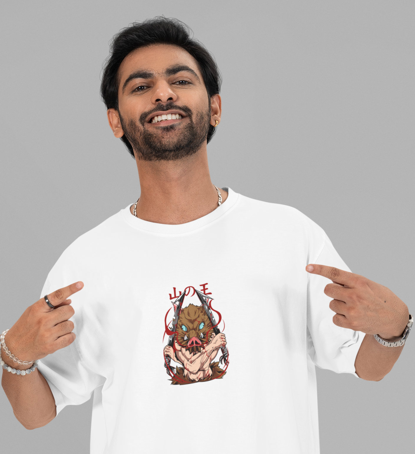 Inosuke Hashibira Oversized Anime T-Shirt