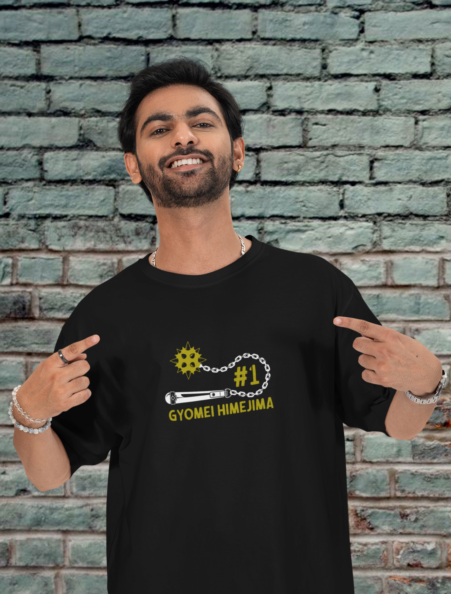 Gyomei Stone Hashira Oversized Anime T-Shirt