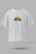 One Piece Luffy Wanted Collage Oversized T-Shirt