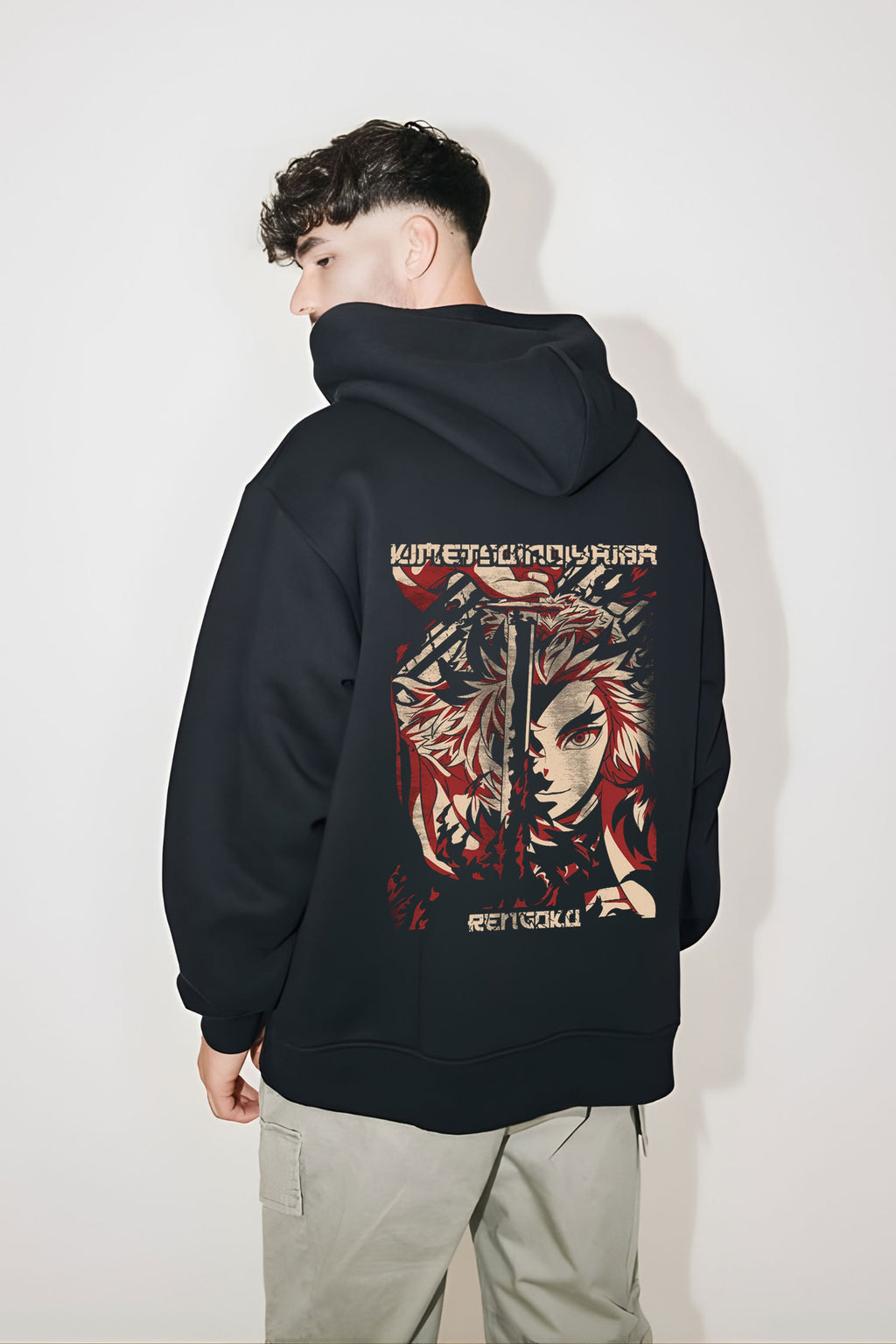 Demon Slayer Kyojuro Rengoku "Flame Hashira" Oversized Hoodie