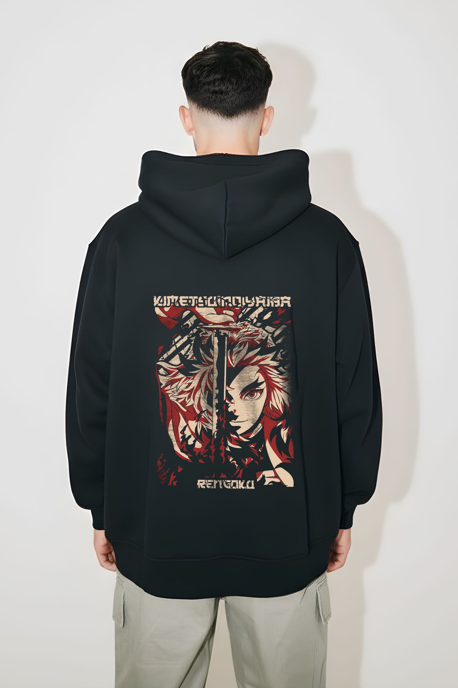 Demon Slayer Kyojuro Rengoku "Flame Hashira" Oversized Hoodie