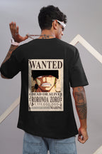One Piece Zoro Wanted Poster Oversized T-Shirt
