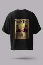 One Piece Vinsmoke Sanji Wanted Poster Oversized T-Shirt