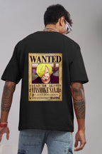 One Piece Vinsmoke Sanji Wanted Poster Oversized T-Shirt