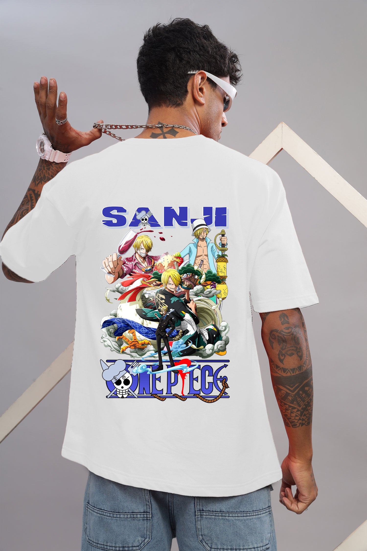 One Piece "Black Leg" Sanji Oversized T-Shirt