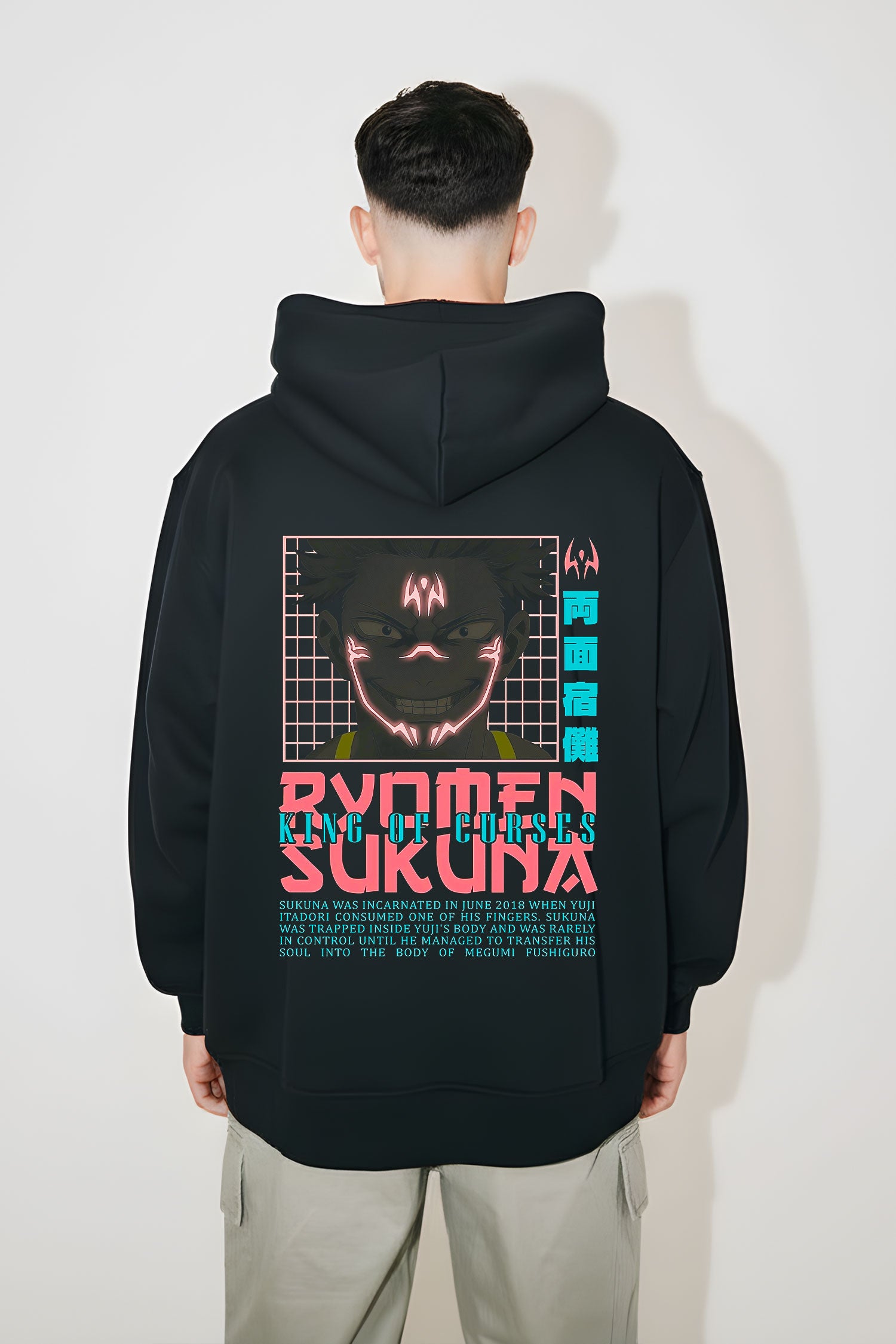 Jujutsu Kaisen Ryomen Sukuna Oversized Hoodie