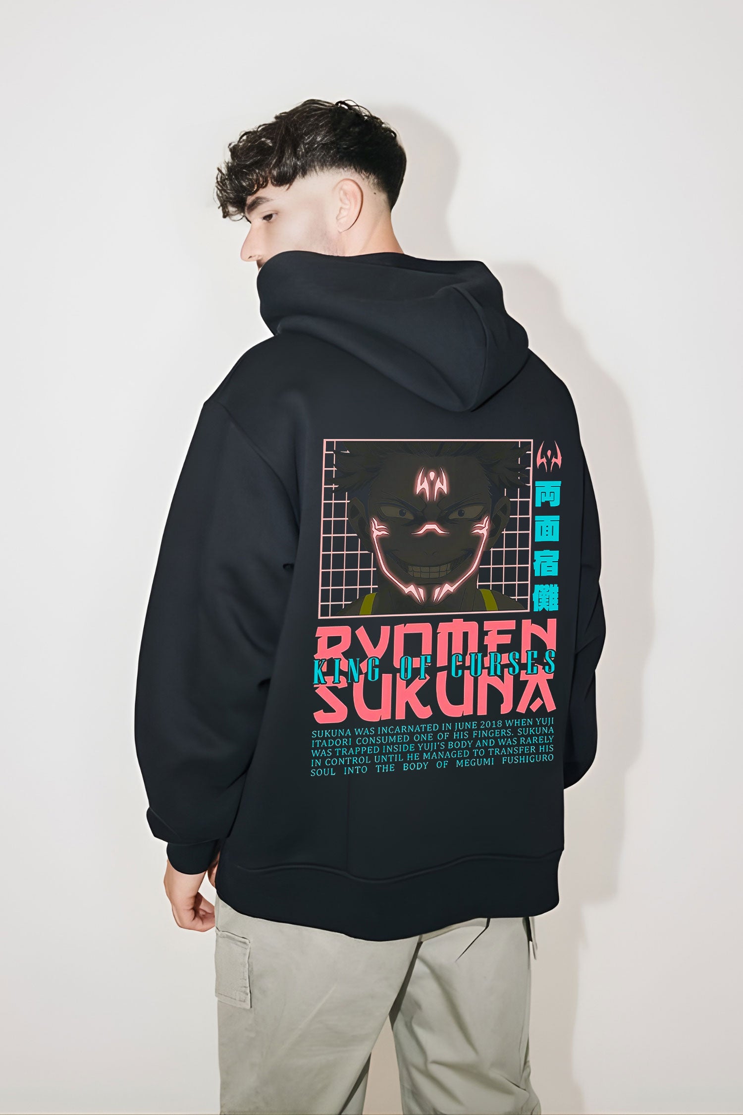 Jujutsu Kaisen Ryomen Sukuna Oversized Hoodie