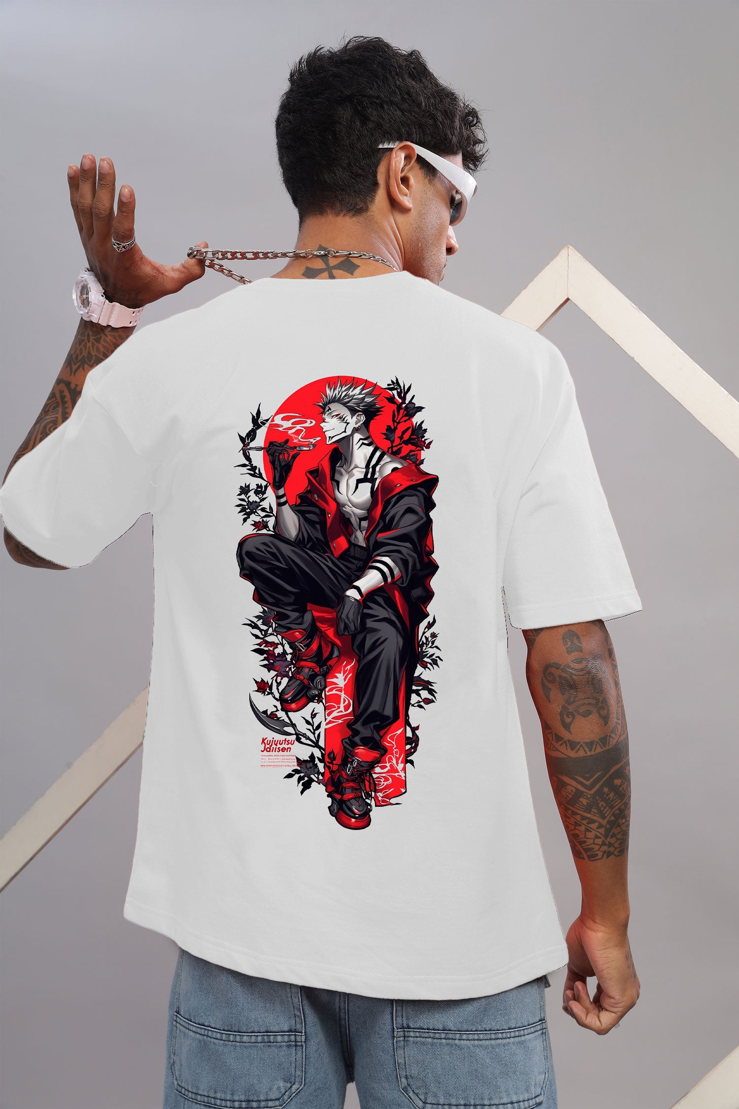 Sukuna Streetwear Style Oversized T-Shirt