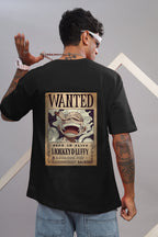 One Piece Luffy Gear 5 Wanted Poster Oversized T-Shirt