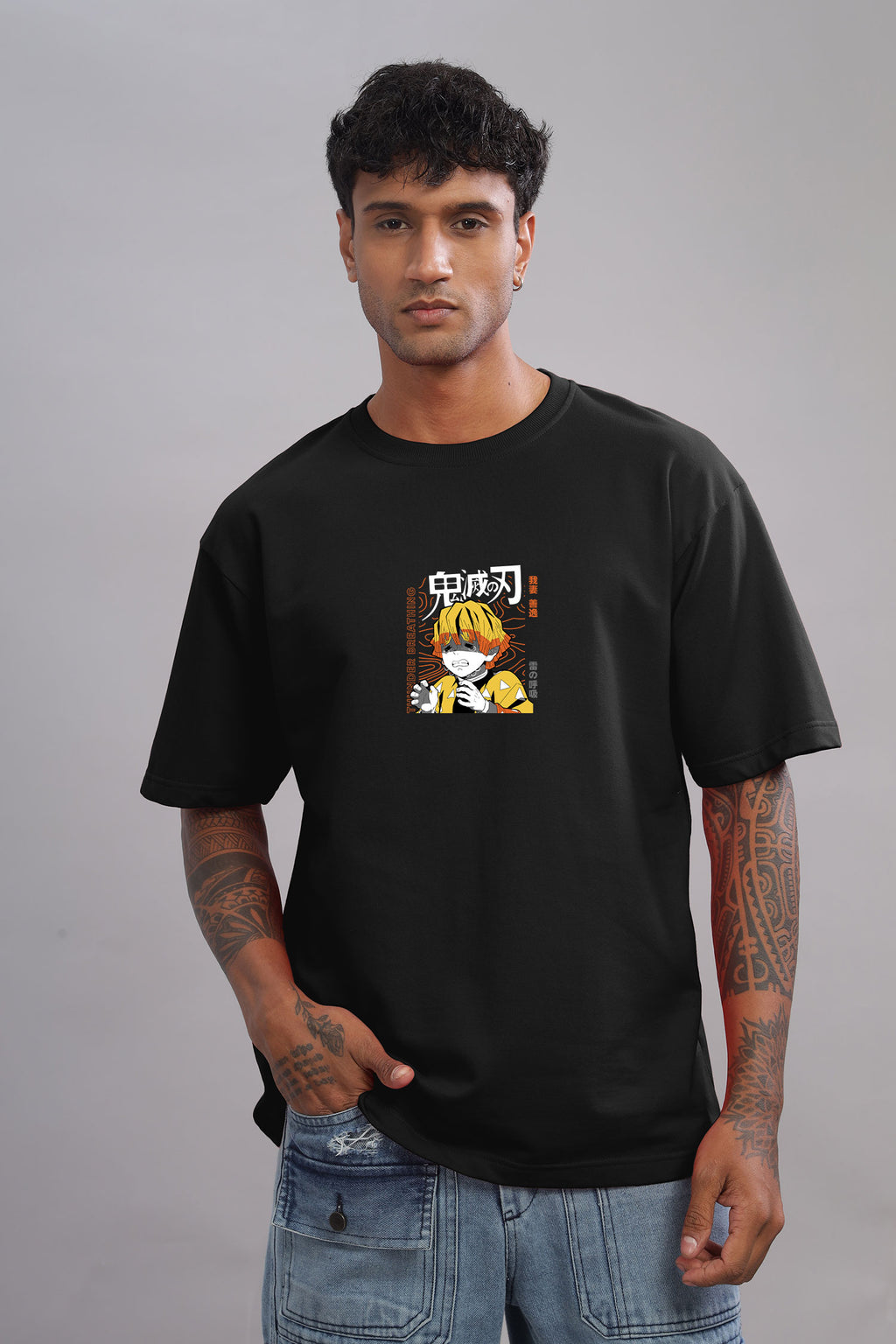 Zenitsu Agatsuma Oversized Anime T-Shirt