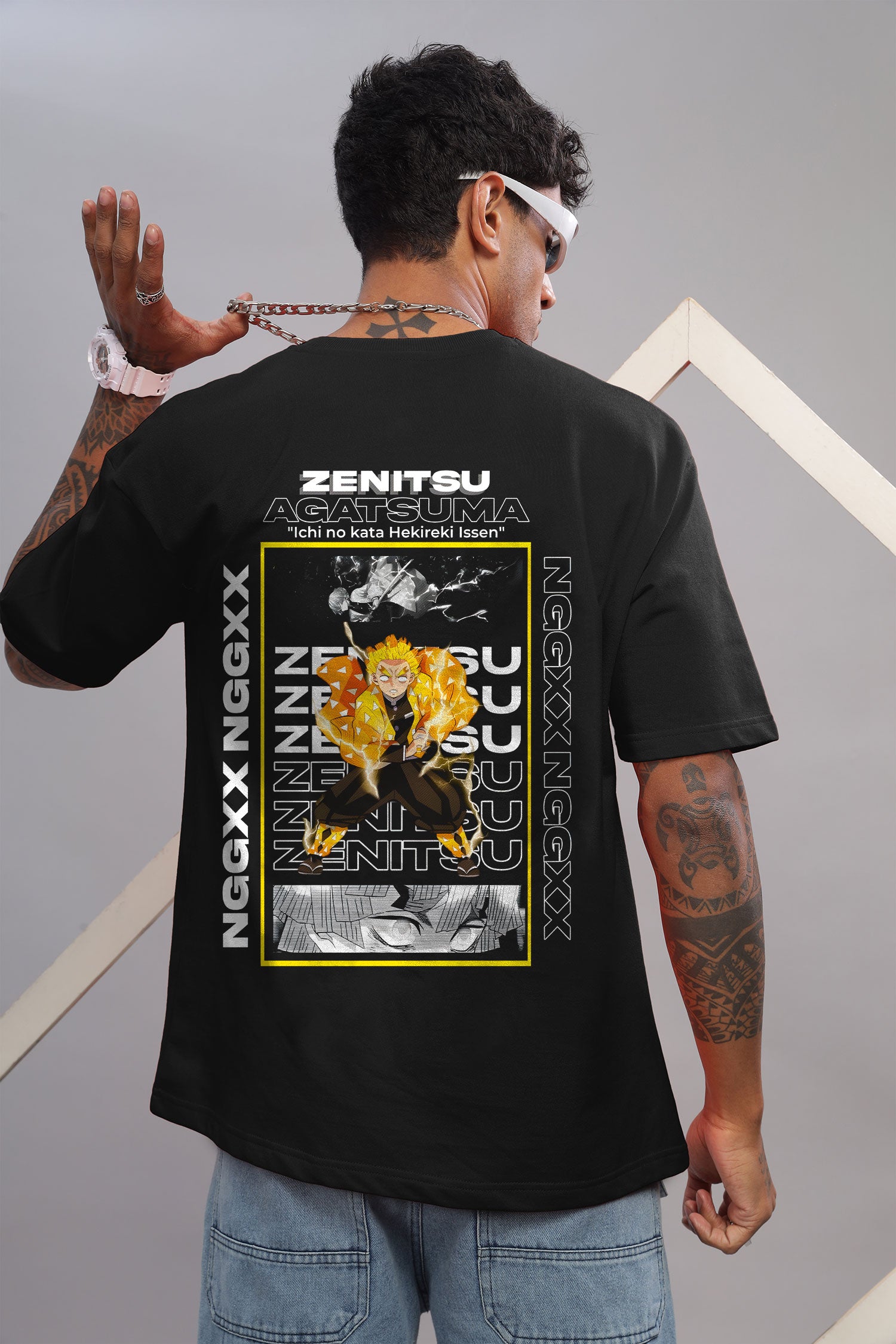 Zenitsu Agatsuma Oversized Anime T-Shirt